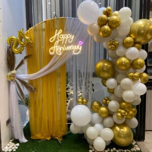 Anniversary Balloon Ring Decoration