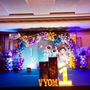 Space Theme Kids Birthday Decoration