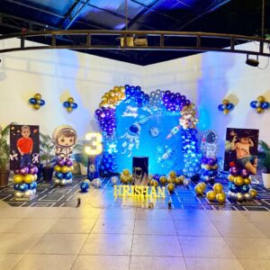 Space Theme Kids Birthday Decoration