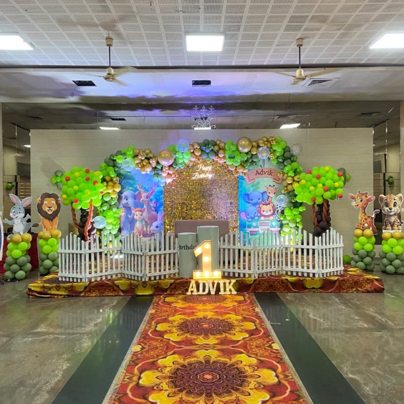 Jungle Theme Kids Birthday Decoration Eventoplanner.co.in